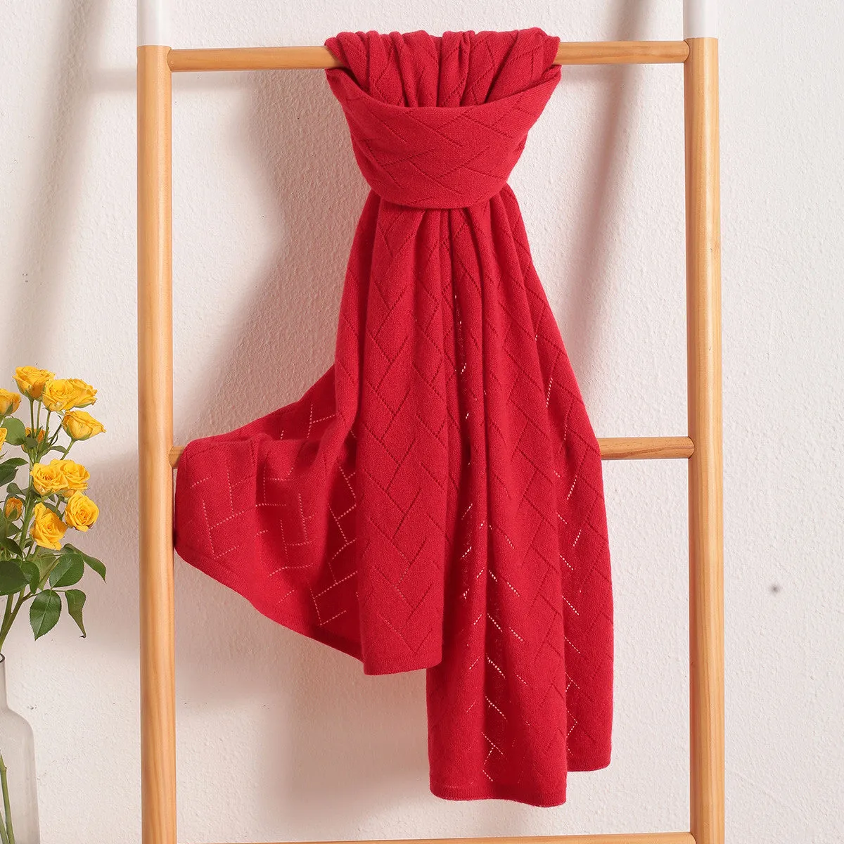 100% Cashmere Solid Color Scarves