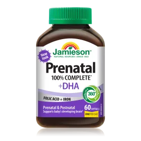 100% Complete Prenatal Multivitamin with DHA