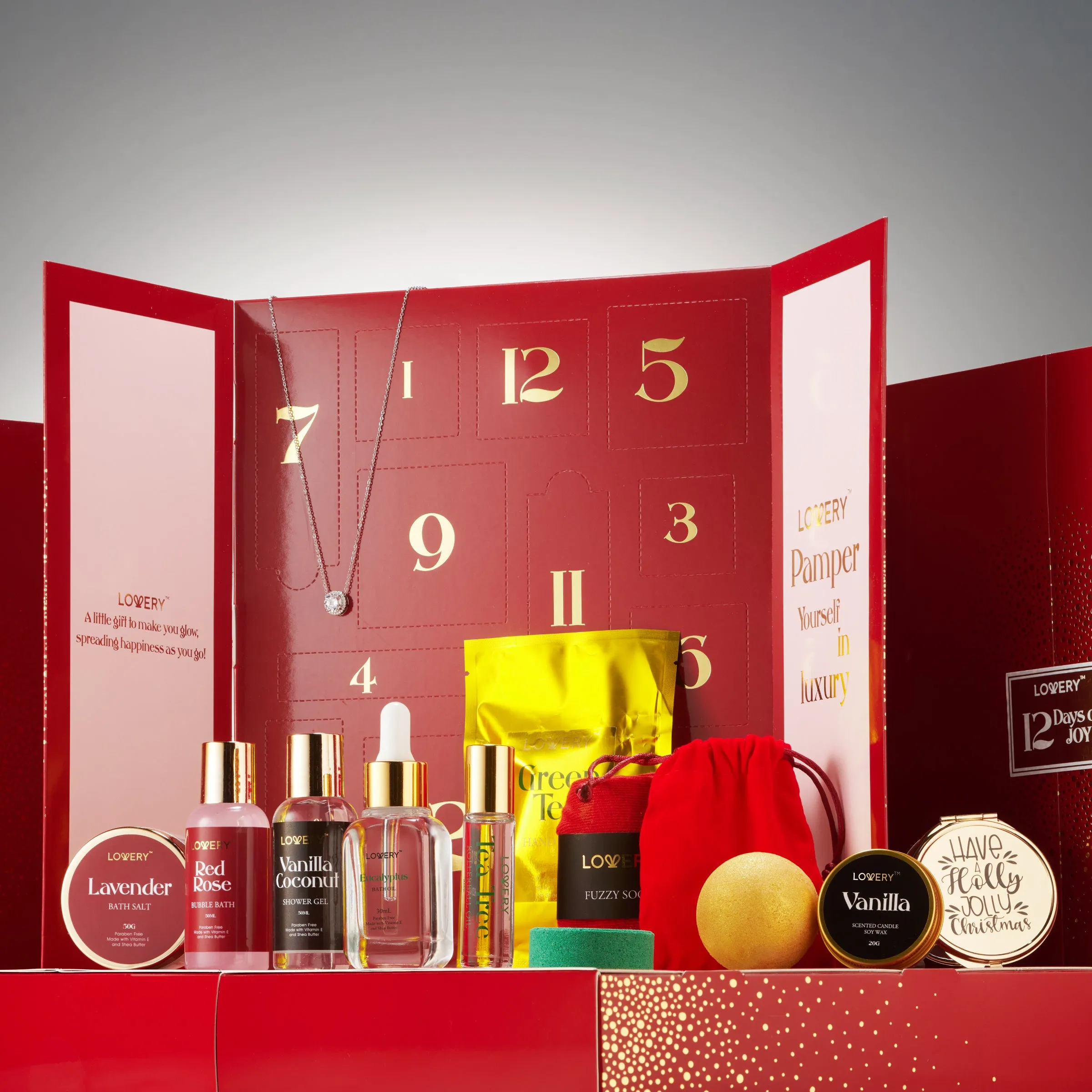 12 Days of Beauty Advent Calendar Bath & Body Care Gift Set