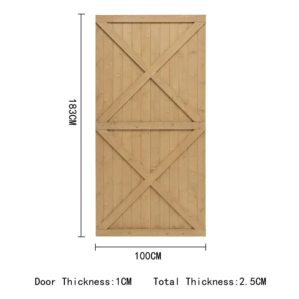 183cm H Garden Flat Top Pine Wood Gate Kit With Screw Kit