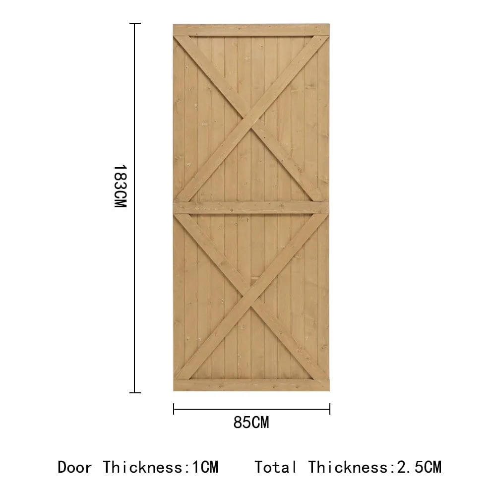 183cm H Garden Flat Top Pine Wood Gate Kit With Screw Kit