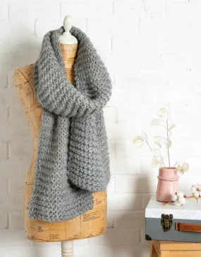 Absolute Beginners Scarf Knitting Kit, Wool Couture