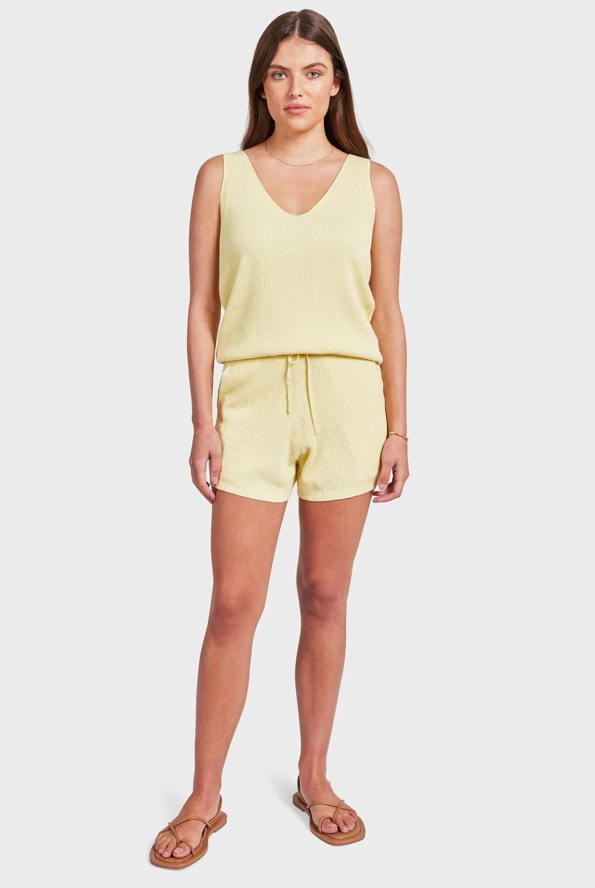 ACADEMY BRAND - Peggy Knit Top - Pine Lemon