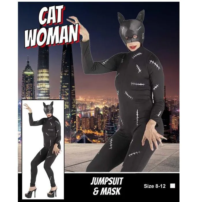 Adult Black Cat Woman Costume