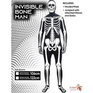 Adult Invisible Bone Man Skeleton Morphsuit Costume