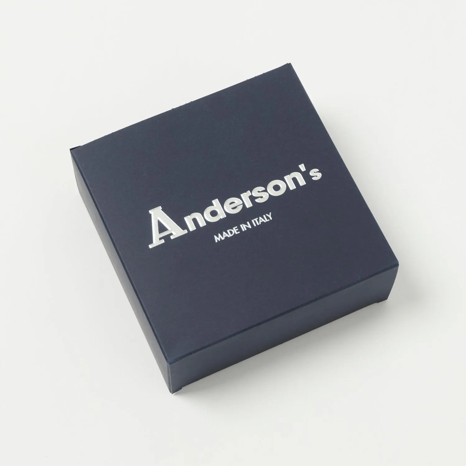 Anderson's Leather 3.5cm Woven Belt - Black