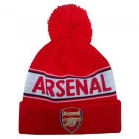 Arsenal FC Adults Unisex Text Cuff Knitted Beanie