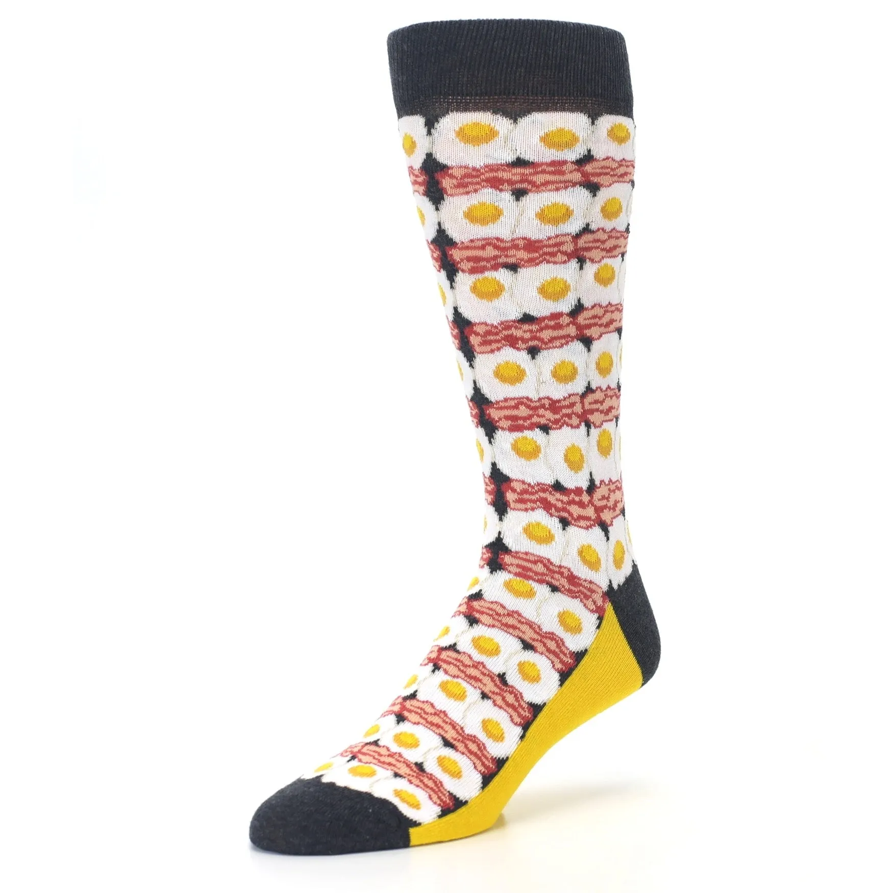 Bacon and Eggs Socks - Men's Novelty Dress Socks