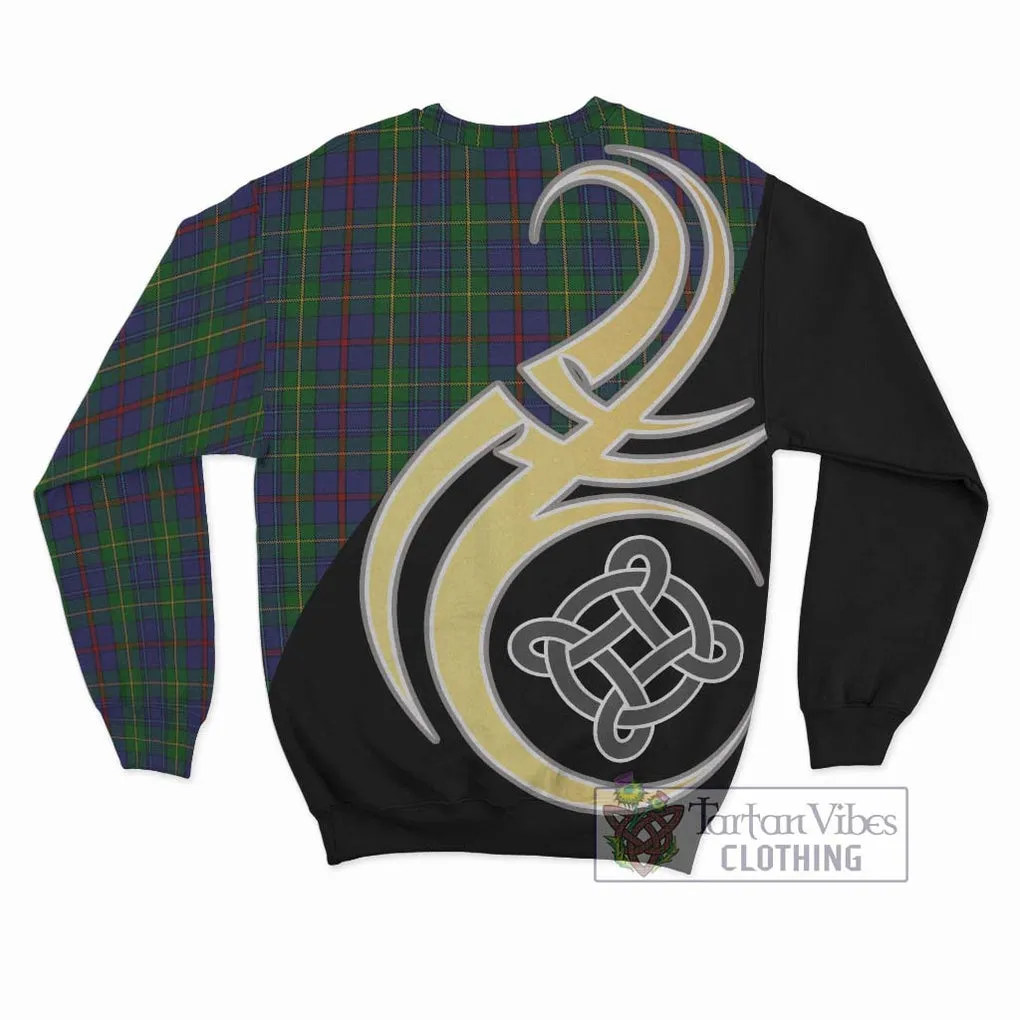 Bailey Tartan Sweatshirt with Family Crest and Celtic Symbol Style