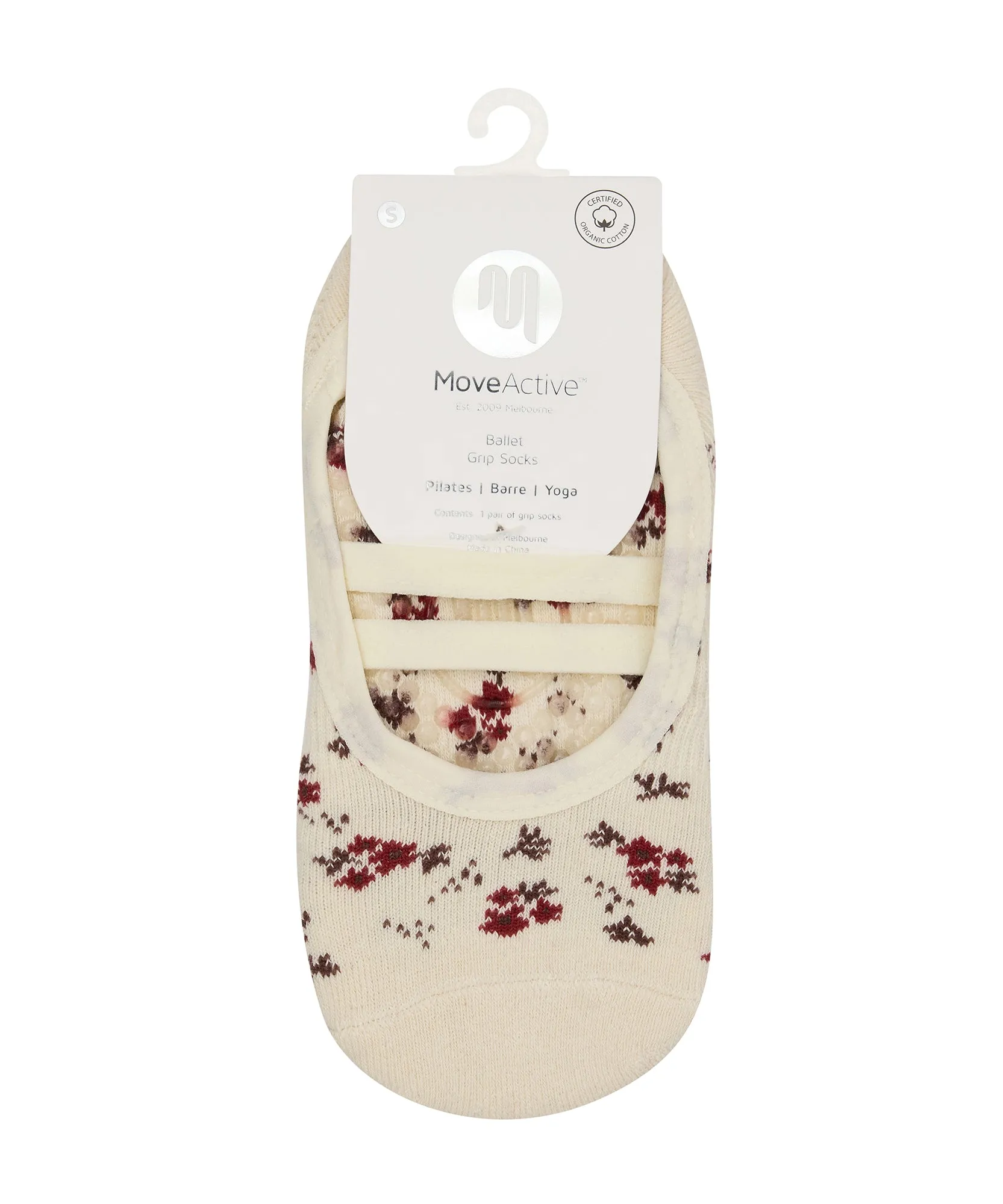 Ballet Non Slip Grip Socks - Ditsy Floral