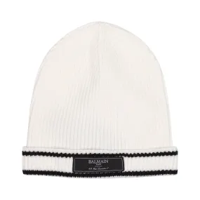 Balmain Ivory Winter Hat