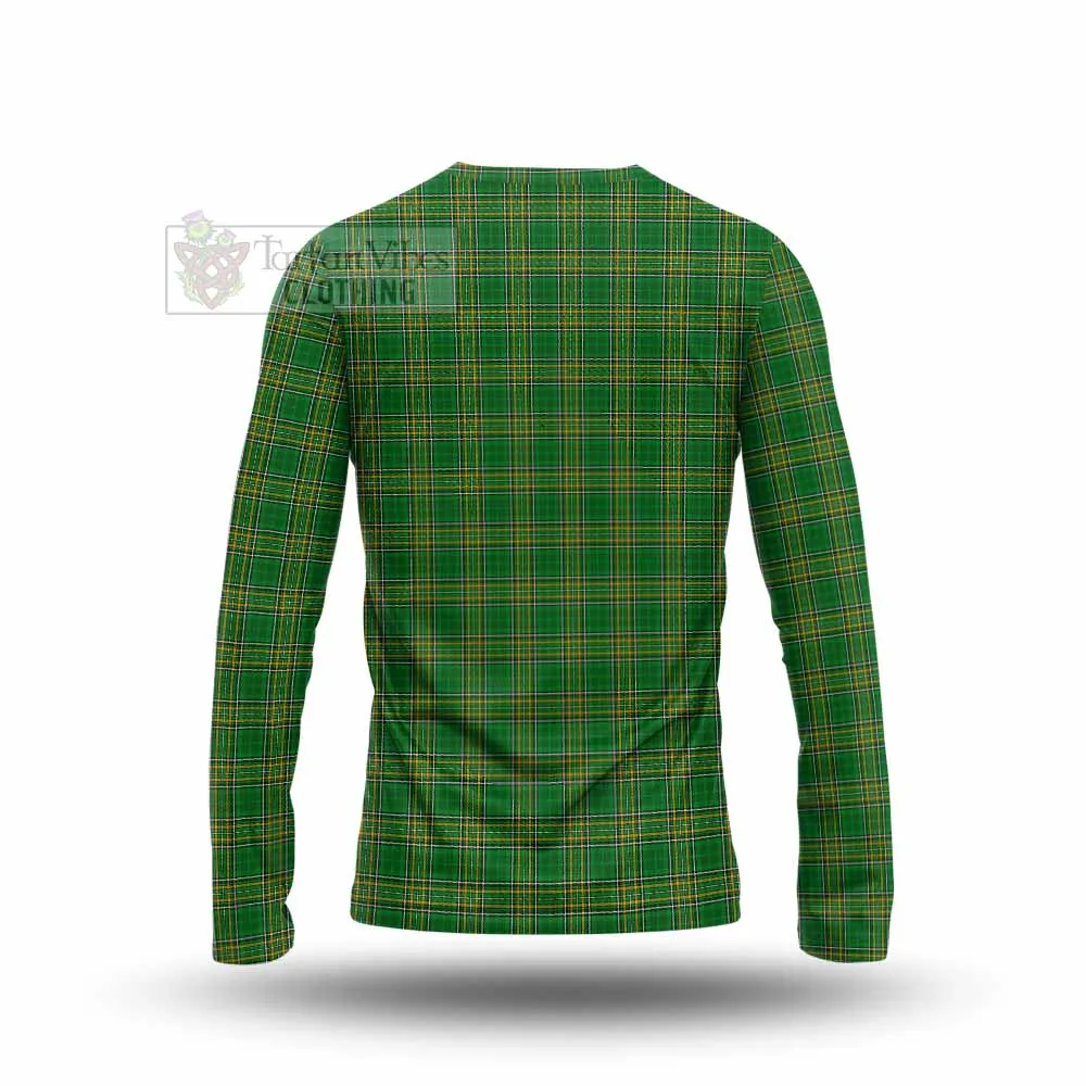 Barran Irish Clan Tartan Long Sleeve T-Shirt with Coat of Arms