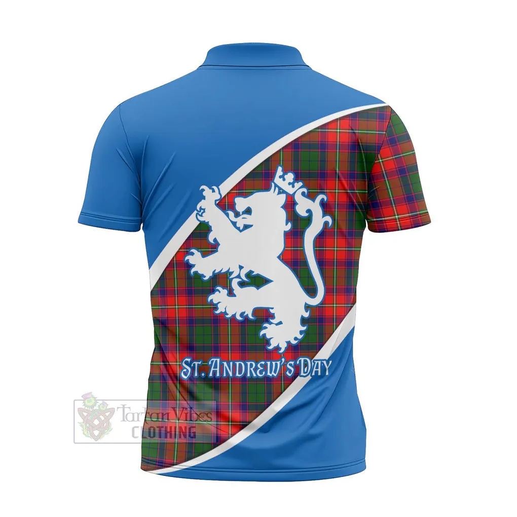 Belshes (Belsches) Family Crest Tartan Zipper Polo Shirt Celebrate Saint Andrew's Day in Style