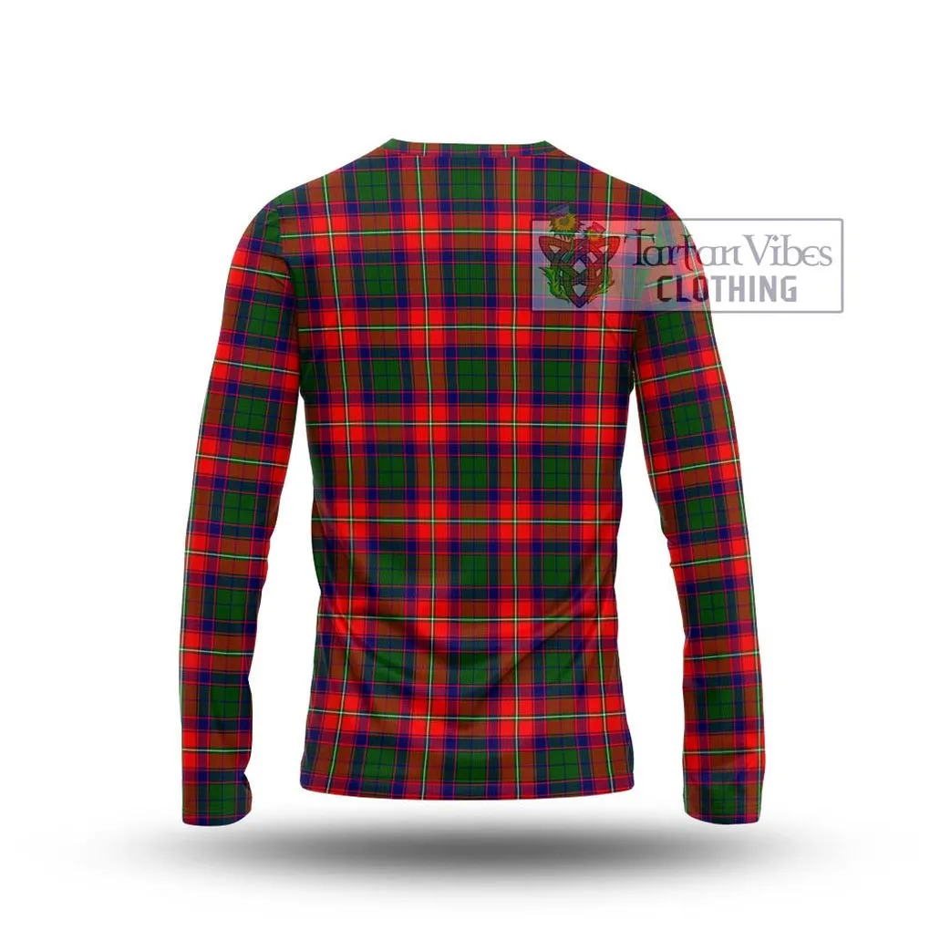 Belshes Tartan Long Sleeve T-Shirt with Family Crest DNA In Me Style