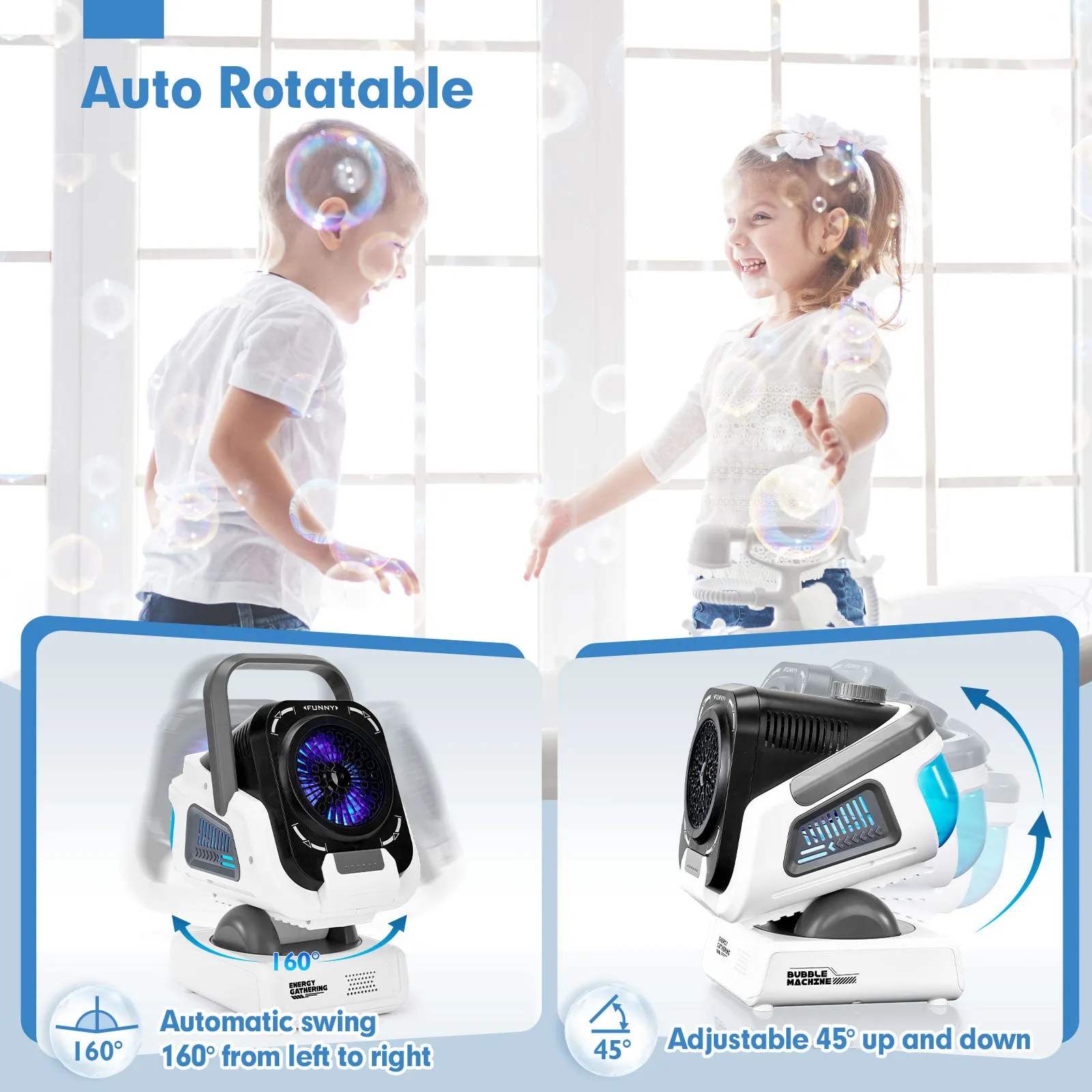 Bigger Auto Bubble Machine for Kids