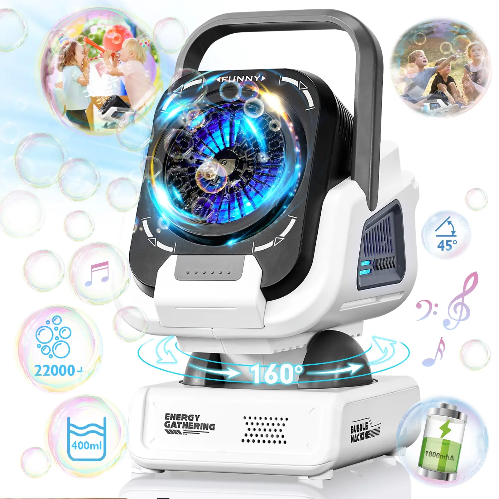 Bigger Auto Bubble Machine for Kids