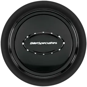 Billet Specialties Horn Button Smooth Black Anodized