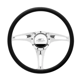 Billet Specialties Stealth Steering Wheel Half Wrap - 15.5" Diameter - Aluminum - Polished