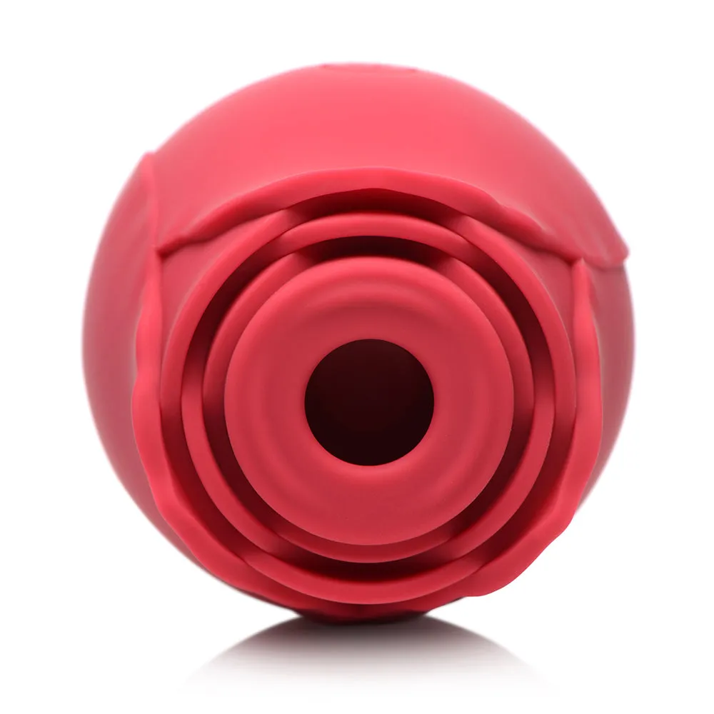 Bloomgasm 10X Wild Rose Silicone Suction Clit Stimulator Red