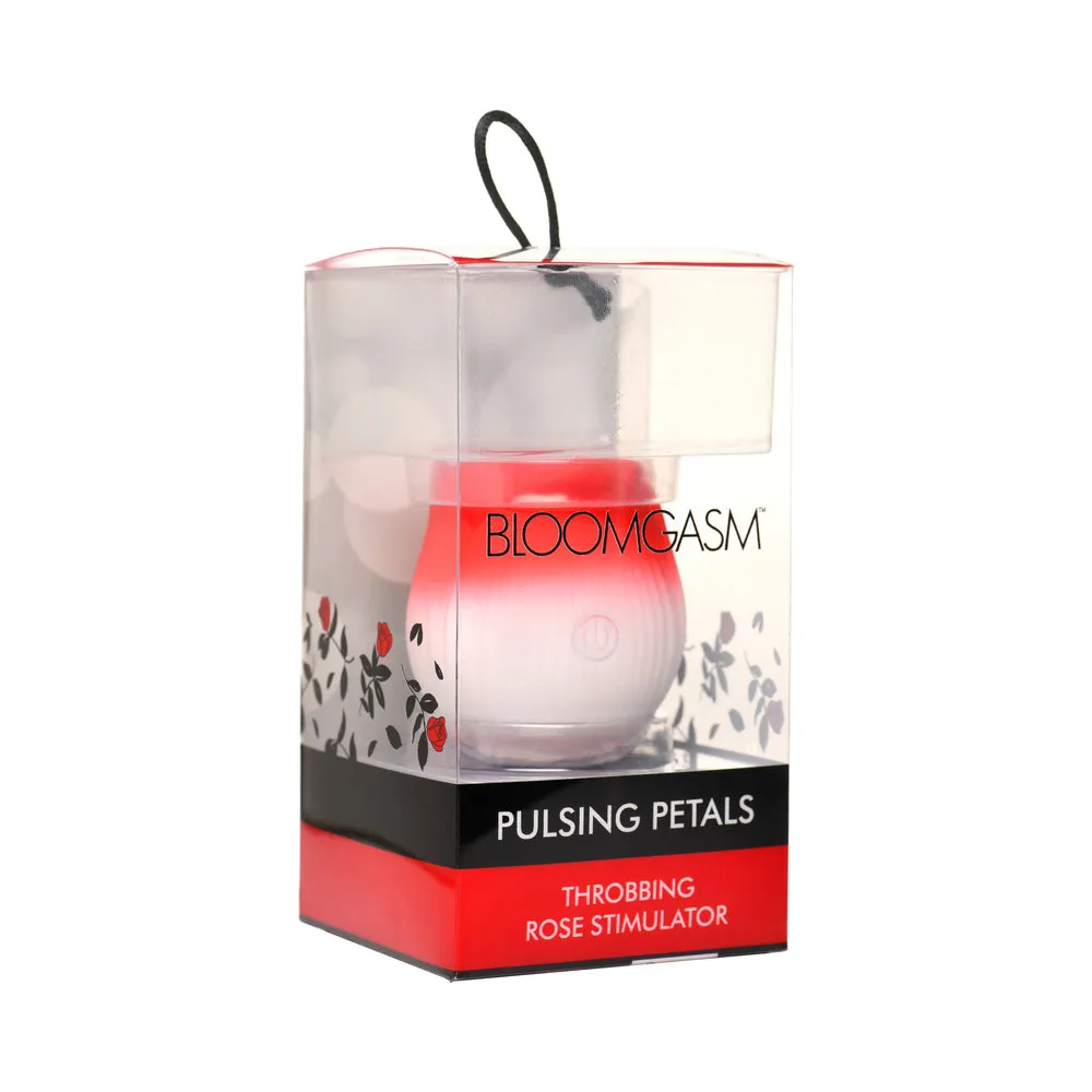 Bloomgasm Pulsing Petals Throbbing Rose Stimulator Red