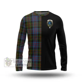 Bowie Tartan Long Sleeve T-Shirt with Family Crest and Half Of Me Style