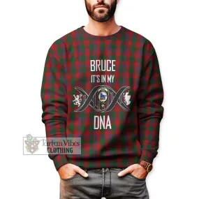 Bruce Old Tartan Sweatshirt with Family Crest DNA In Me Style