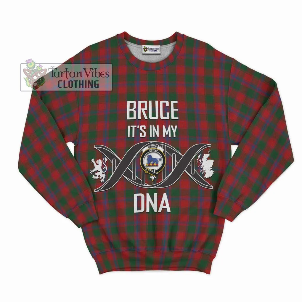 Bruce Old Tartan Sweatshirt with Family Crest DNA In Me Style