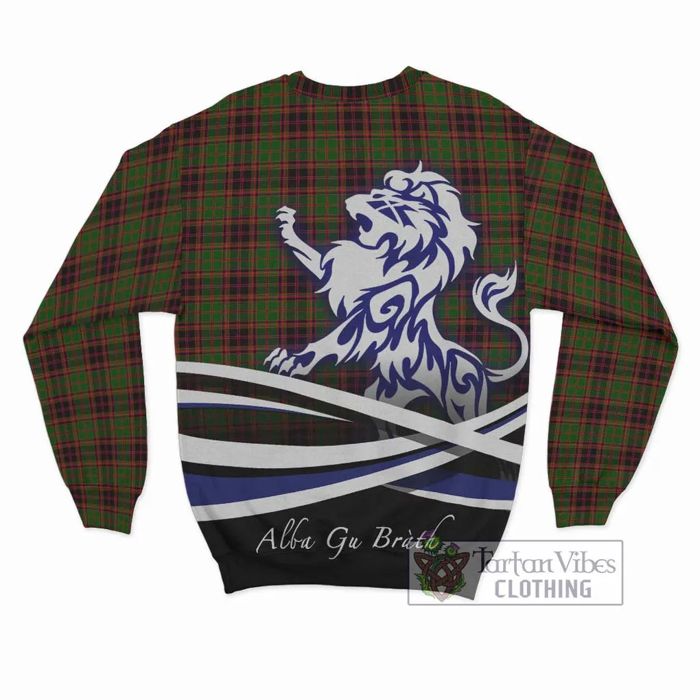 Buchan Tartan Sweatshirt with Alba Gu Brath Regal Lion Emblem