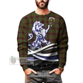 Buchan Tartan Sweatshirt with Alba Gu Brath Regal Lion Emblem