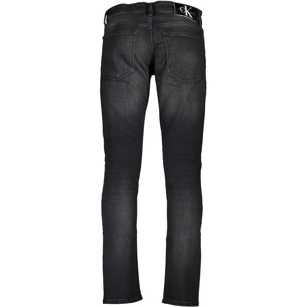 Calvin Klein Black Cotton Jeans & Pant