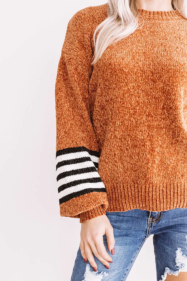 Caramel Apple Crush Chenille Sweater