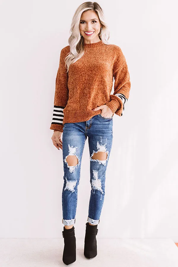 Caramel Apple Crush Chenille Sweater