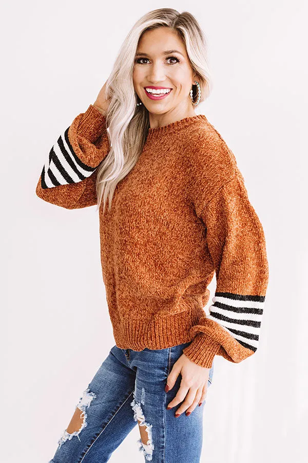 Caramel Apple Crush Chenille Sweater