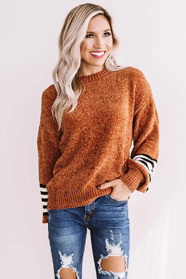 Caramel Apple Crush Chenille Sweater