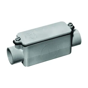 Carlon E987D-CTN Conduit Body, PVC, Gray