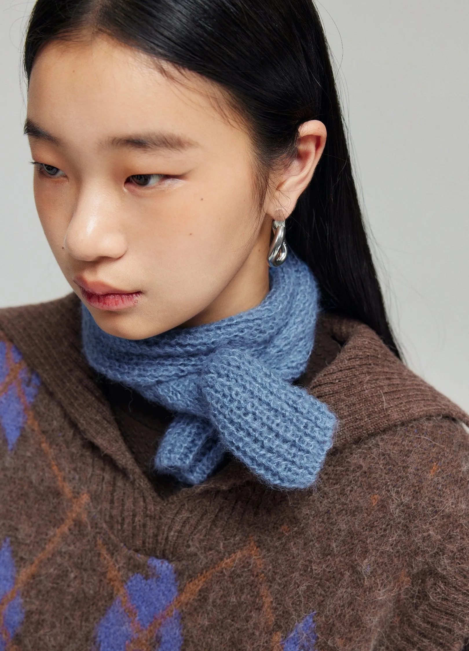 Chic Knit Mini Scarf