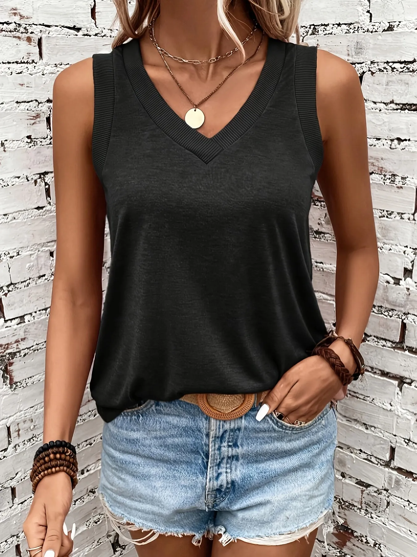 Chic VNeck Tank  Perfect for Spring  Summer Style