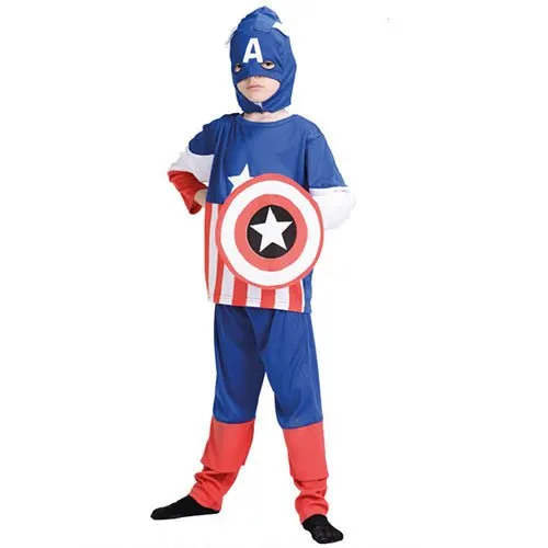 Children Captain Hero America Hero Costume