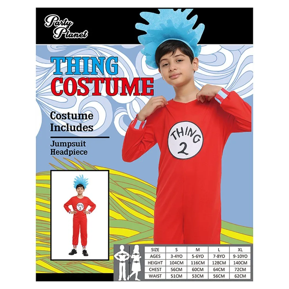 Children Dr Seuss Thing 2 Boy Costume