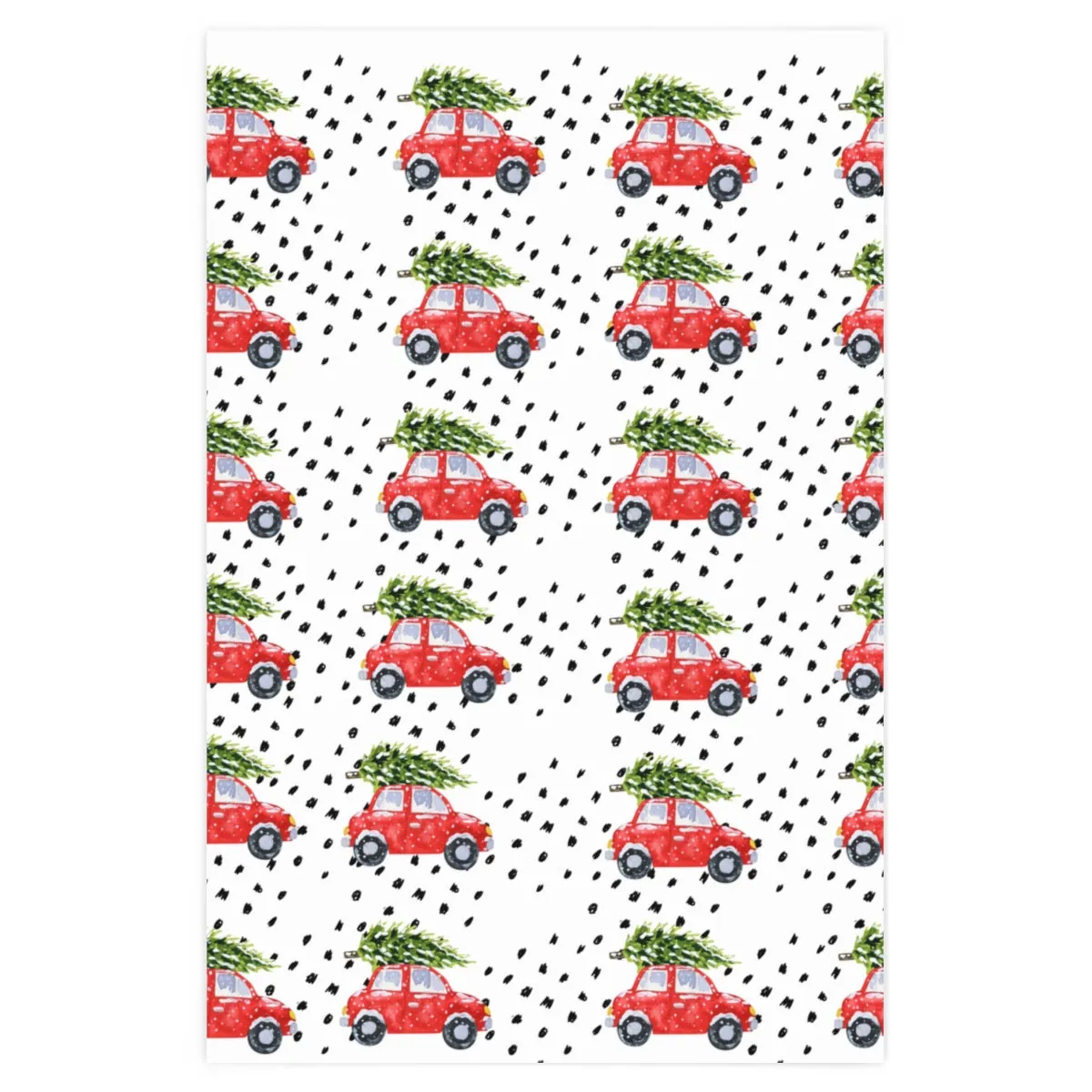 Christmas Cars Wrapping Paper