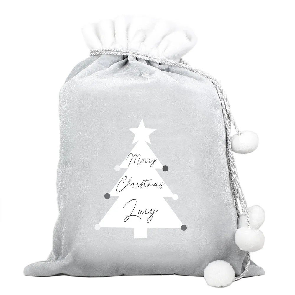 Christmas Tree Santa Sack - Personalised