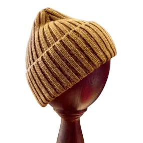 Chunky Rib Superfine Lambswool Hat - Vicuña