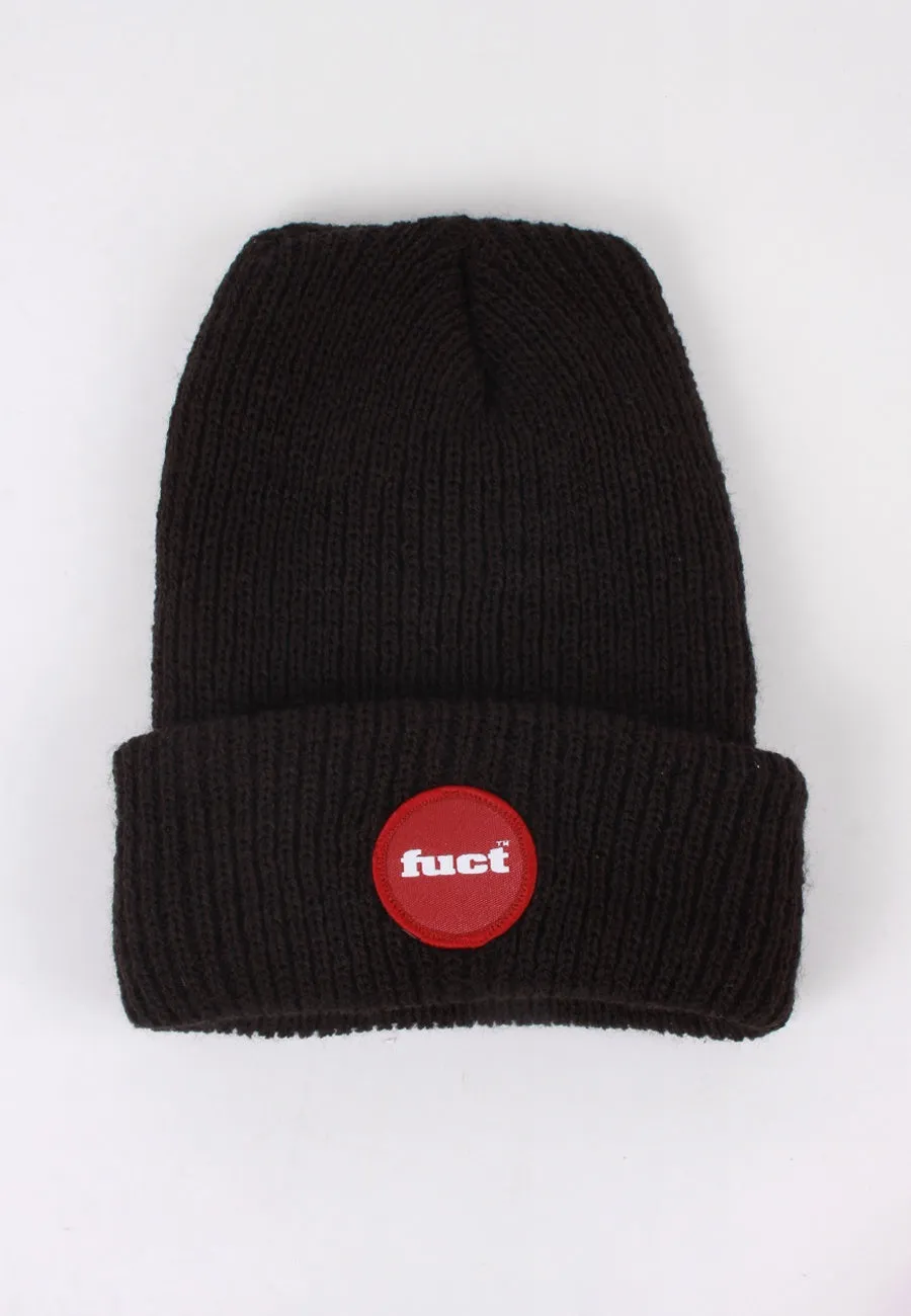 Circle Logo Beanie - black