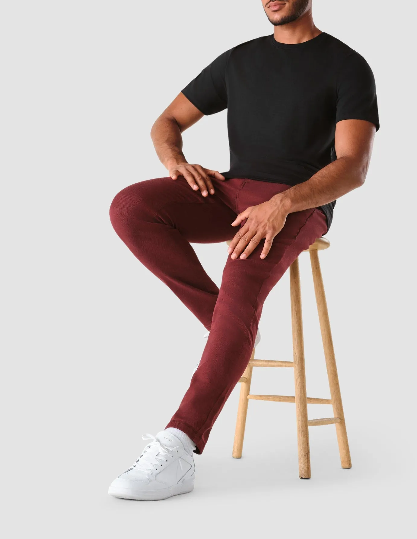 Classic Pants Slim Bordeaux