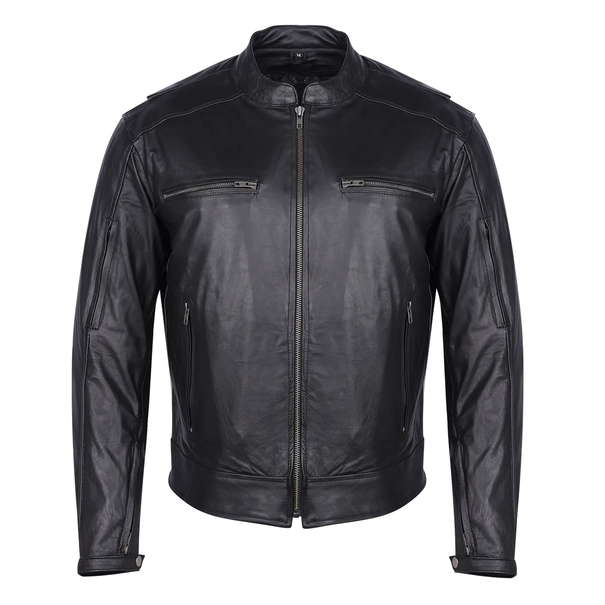 *Closeout* HMM543 High Mileage Premium Men's Black Leather Jacket