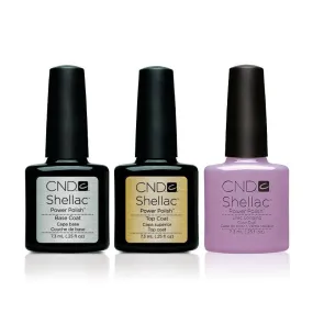 CND - Shellac Combo - Base, Top & Lilac Longing