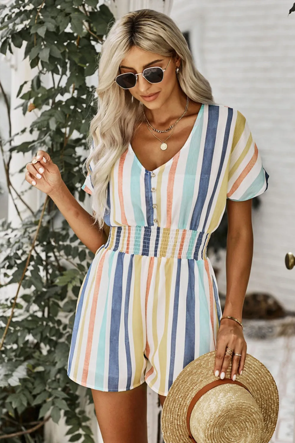 Colorful Striped Jumpsuit