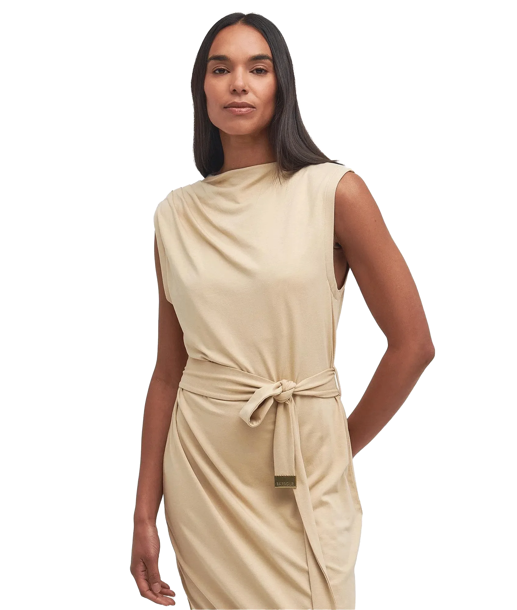 Courtney Midi Dress - Beige