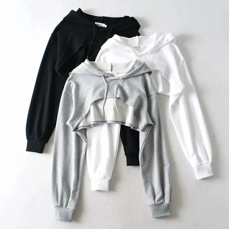 Cropped Hoodie Sweatshirts