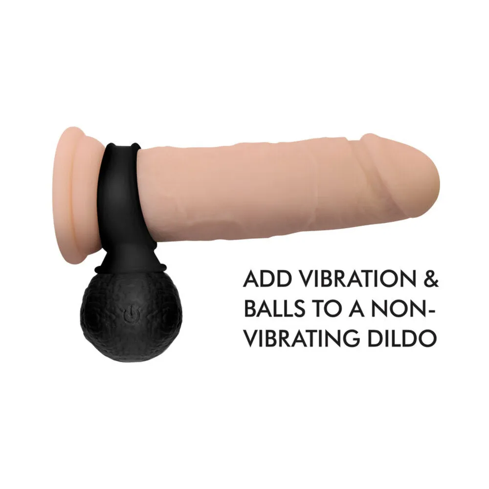 Curve Toys Jock 28X Vibrating Silicone Balls with Remote Control Large Black